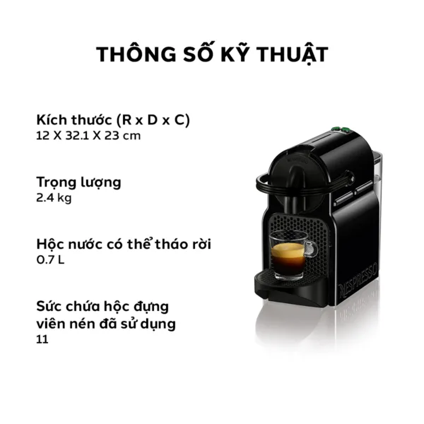 Máy Pha Cafe Viên Nén Nespresso Delonghi Inissia - Hình ảnh 7
