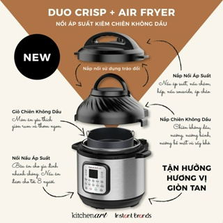 Nồi Áp Suất Kiêm Nồi Chiên Không Dầu INSTANT POT 11IN1 DUO CRISP - Hình ảnh 3