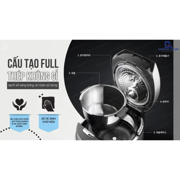 Nồi Cơm Điện Cao Tần Cuckoo KHTS1060FD - Ảnh 5