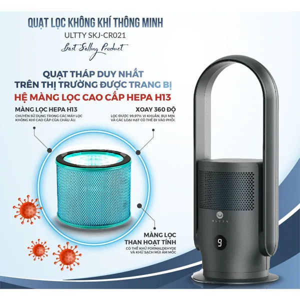 Quạt Lọc Không Khí U-ULTTY CR021 - Hình ảnh 6