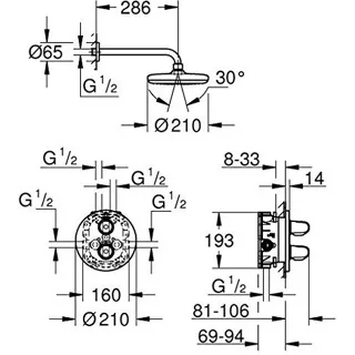 Sen Âm Tường Grohe Grohtherm 1000 34614001 - Hình ảnh 6