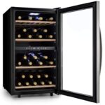 Tủ Bảo Quản Rượu Vang Klarstein Vinamour 45D, Silver, 118 Lít, 45 Chai