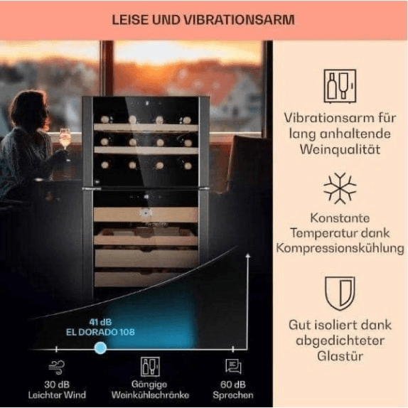 Tủ Trữ Cigar Và Rượu Vang 2IN1 KLARSTEIN EL DORADO - Hình ảnh 5