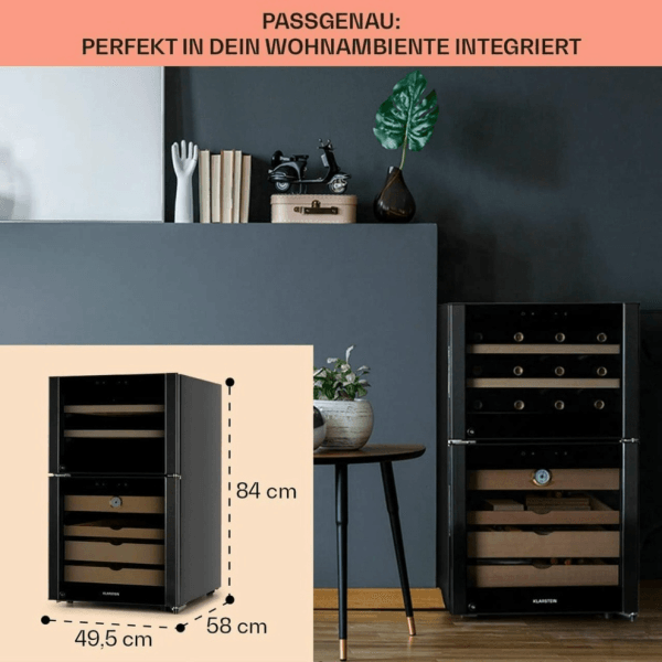 Tủ Trữ Cigar Và Rượu Vang 2IN1 KLARSTEIN EL DORADO - Hình ảnh 9