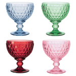 Set 4 ly pha lê màu Villeroy boch dòng Boston