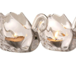 Set 2 Chân Nến Pha Lê Thiên Nga Goldinger