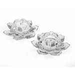 Set 2 Chân Nến Bông Sen Pha Lê Goldinger Shannon