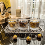 Set 3 Thố Kèm Đĩa Pha Lê Rogaska