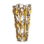 Lọ Hoa Pha Lê Bohemia Samba Mạ Vàng