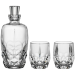 BỘ BÌNH LY WHISKY PHA LÊ BOHEMIA 3 MÓN