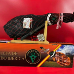 Đùi Heo Đen Muối Iberico Tây Ban Nha PONT 6kg Tặng Kèm Dao Và Giá Đỡ