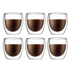 Set 6 Cốc PODIUM 2 Lớp Cách Nhiệt Casava Italy 250ml
