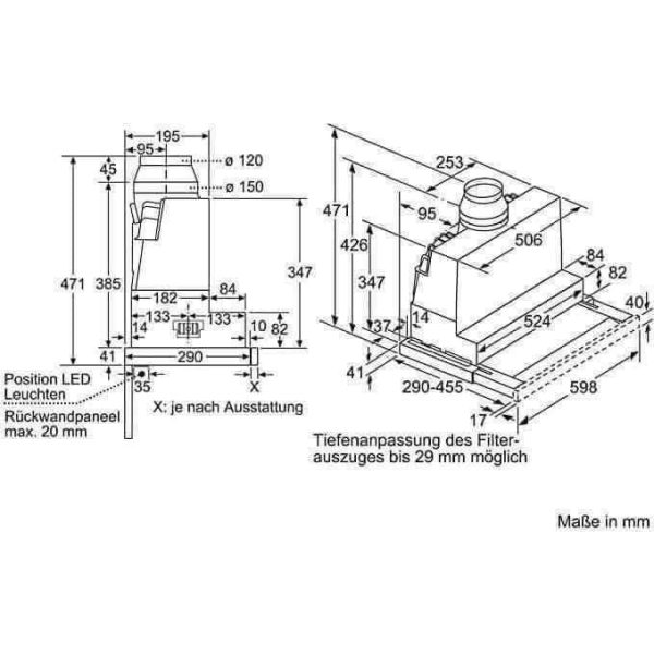 Máy Hút Mùi Âm Tủ BOSCH DFR067A52 - Hình ảnh 4