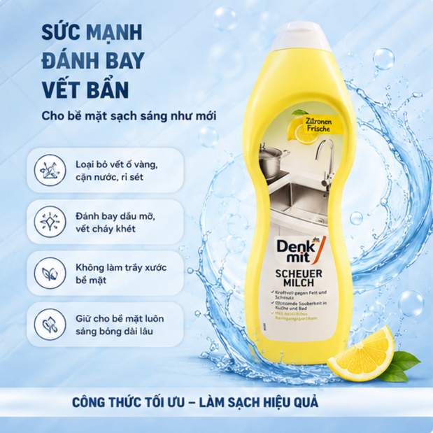 Kem tẩy đa năng Đức Denkmit 750ml - Hình ảnh 2
