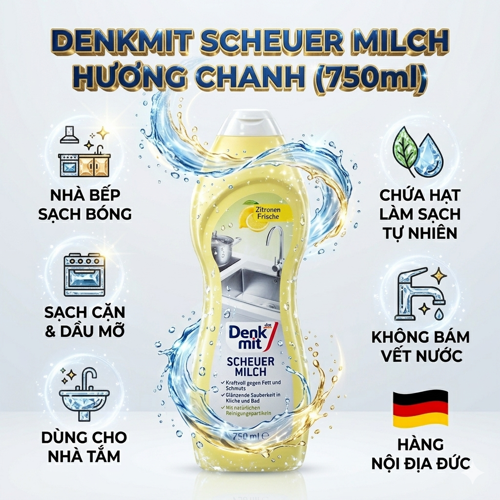 Kem tẩy đa năng Đức Denkmit 750ml