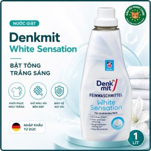 Nước Giặt Tẩy Trắng Quần Áo Denkmit White Sensation 1L