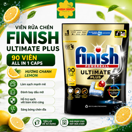 Viên Finish Ultimate Plus Túi 85 viên - Hình ảnh 2