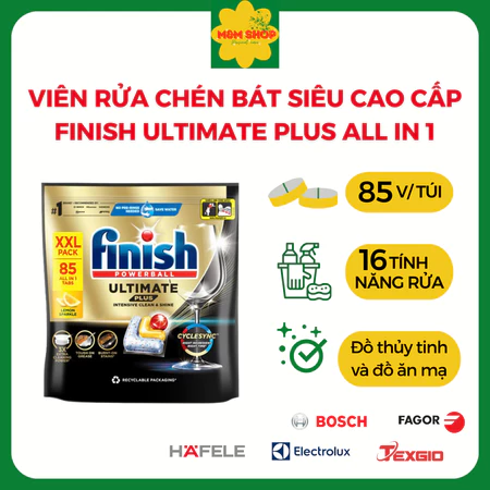Viên Finish Ultimate Plus Túi 85 viên - Hình ảnh 3