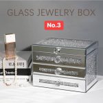 Hộp Đựng Đồ Trang Sức Tráng Gương 3 Ngăn