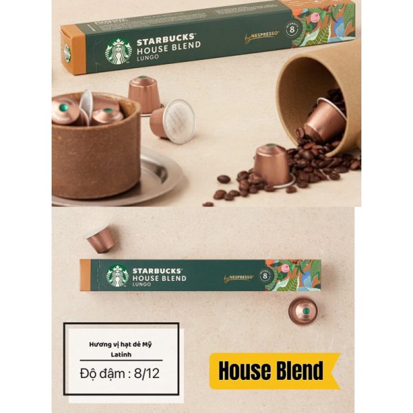 Cà phê viên nén Starbucks House Blend – Hương vị cà phê đậm đà, hòa quyện hoàn hảo - Hình ảnh 2