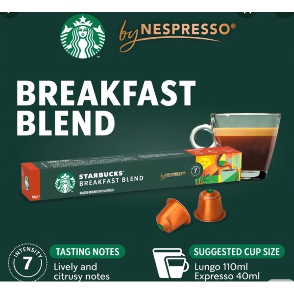 Cà phê viên nén Starbucks Breakfast Blend – Nguồn năng lượng tươi mới cho ngày mới bắt đầu