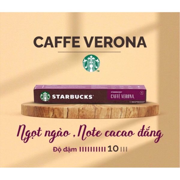 Cà phê viên nén Starbucks Caffè Verona: Bản tình ca ngọt ngào từ nước Ý