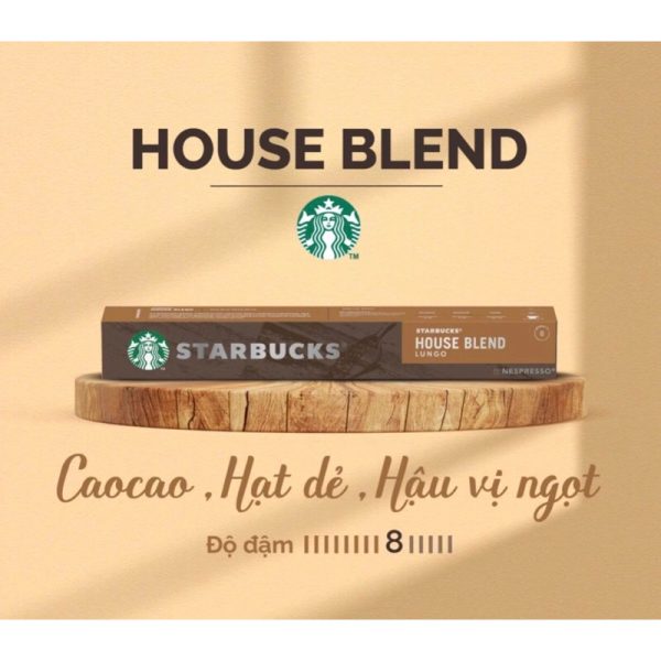 Cà phê viên nén Starbucks House Blend – Hương vị cà phê đậm đà, hòa quyện hoàn hảo