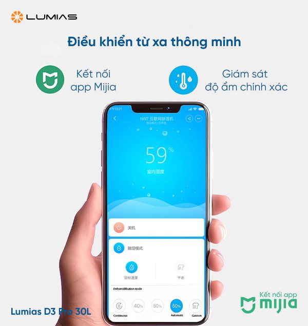 Máy Hút Ẩm Lumias NWT D3 Pro 30L - Hình ảnh 2