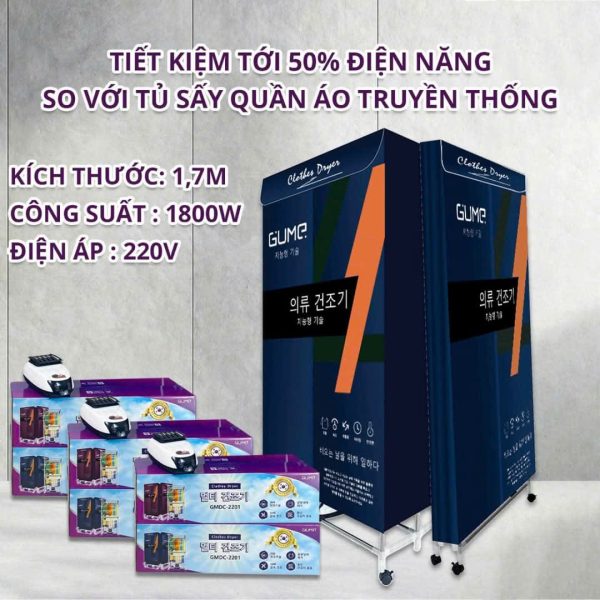 Máy Sấy Quần Áo Gume - Hình ảnh 5