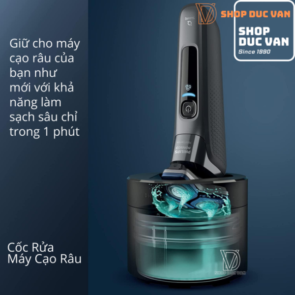 Hộp Nước Làm Sạch Cho Máy Cạo Râu Philips Quick Clean - Hình ảnh 6