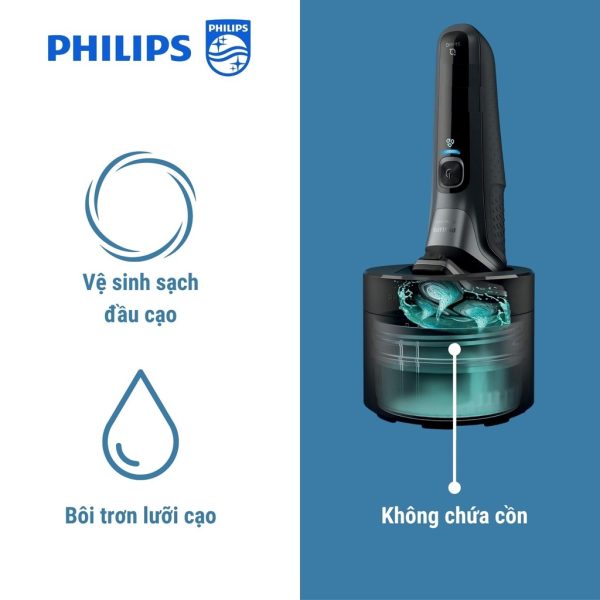 Hộp Nước Làm Sạch Cho Máy Cạo Râu Philips Quick Clean - Hình ảnh 3