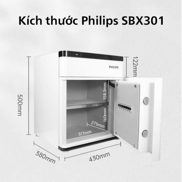 KÉT SẮT PHILIPS SBX301-5BC - Hình ảnh 10