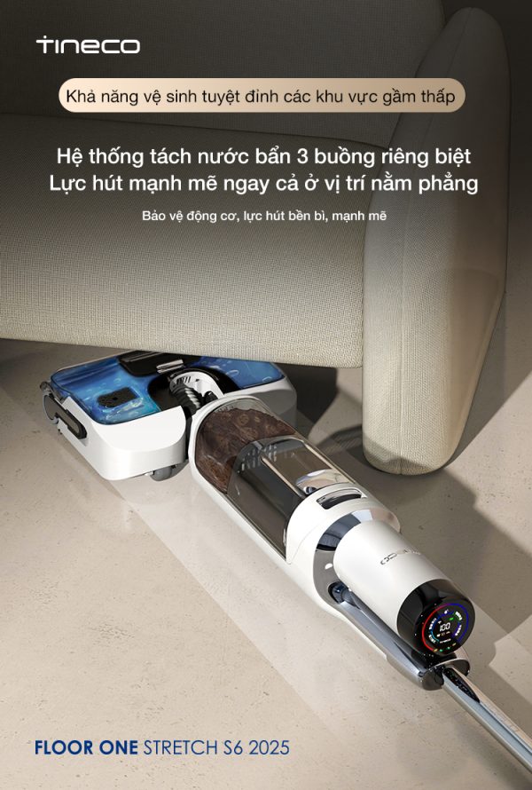 Máy Hút Bụi Lau Nhà Tineco S6 Stretch - Hình ảnh 8
