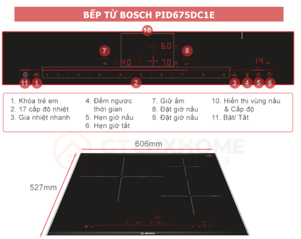 Bếp Từ Bosch PID675DC1E Seri 8 - Hình ảnh 11