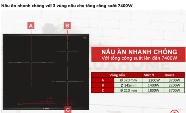 Bếp Từ Bosch PID775DC1E Seri 8 - Hình ảnh 9