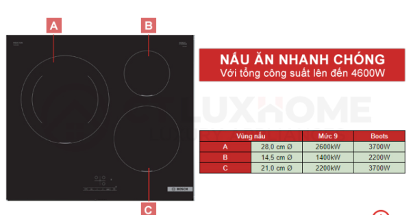 Bếp Từ Bosch PUJ611BB5E Seri 4 - Hình ảnh 7