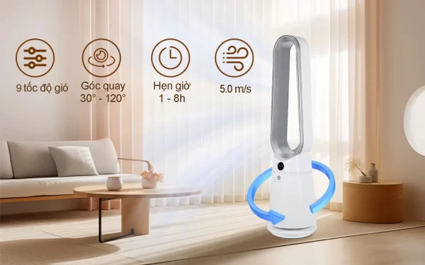 Quạt không cánh và khử khuẩn UVC - U ULTTY LIDI - Hình ảnh 7