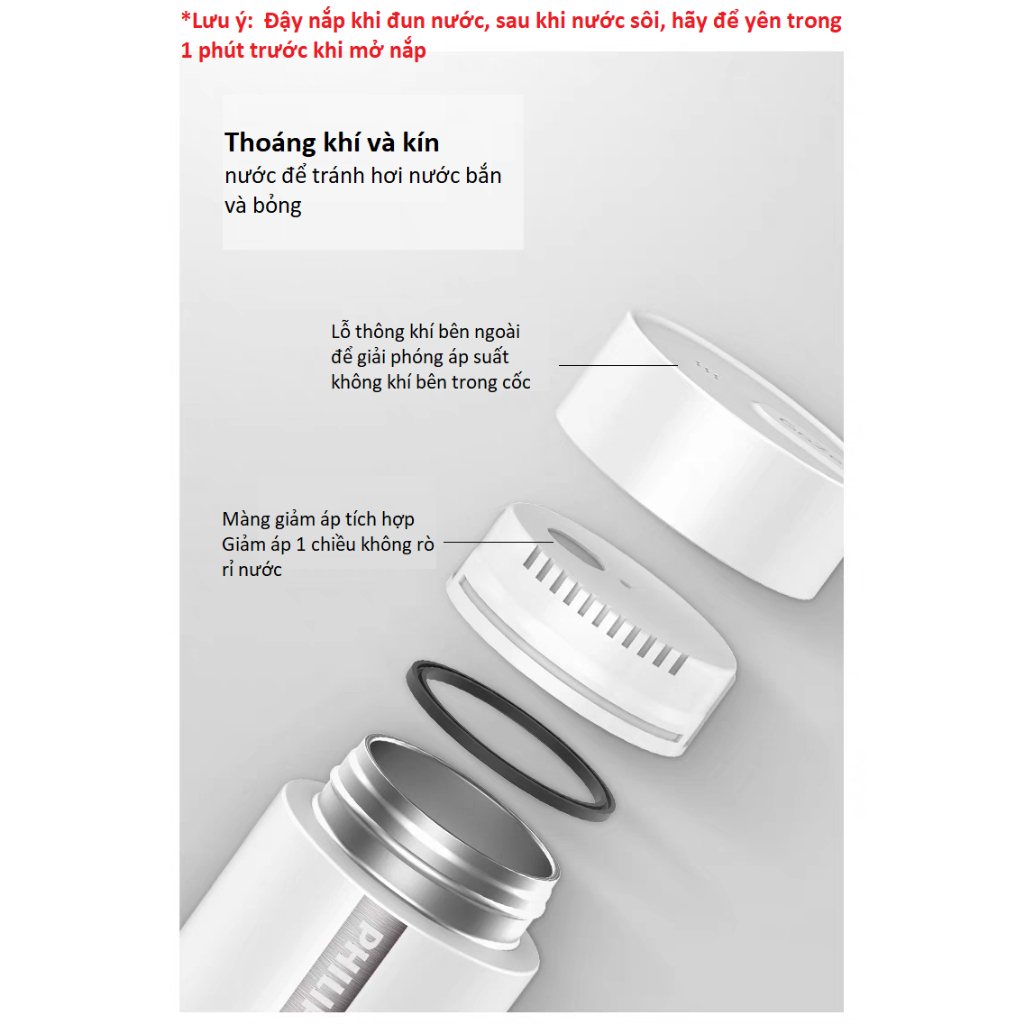 Bình Đun Nước Mini PHILIPS AWP2791 - Hình ảnh 4