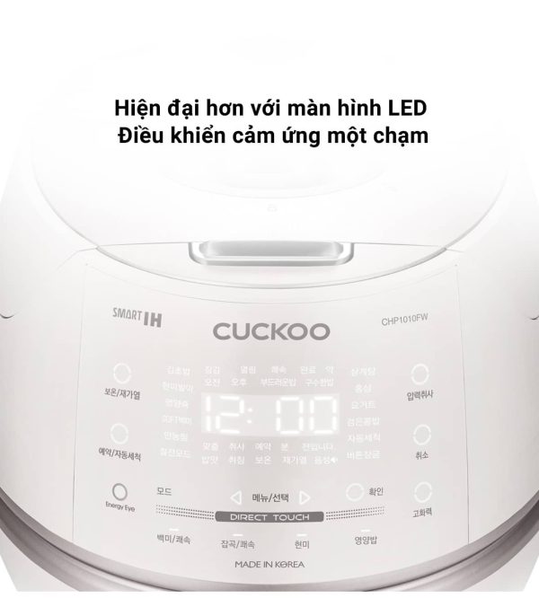 Nồi Cơm Áp Suất Cao Tần Cuckoo CHP1010FW 1.8L - Hình ảnh 4