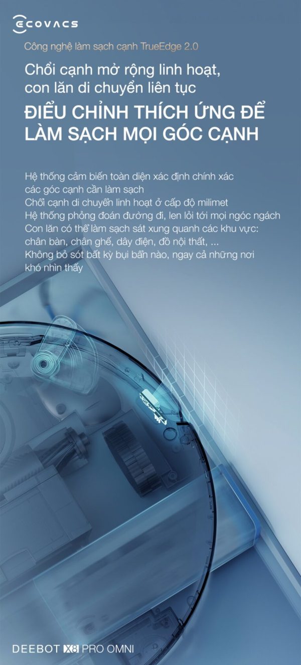 Robot Ecovacs Deebot X8 Pro Omni - Hình ảnh 4