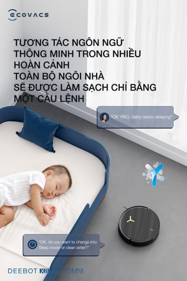 Robot Ecovacs Deebot X8 Pro Omni - Hình ảnh 11