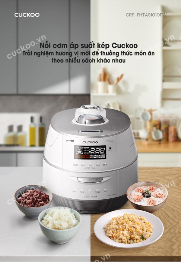 Nồi Cơm Điện Cao Tần Cuckoo CRP-FHTAS1010FW 1.8L - Hình ảnh 6