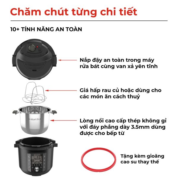 Nồi Áp Suất Instant Pot 10in1 5.7L - Hình ảnh 5
