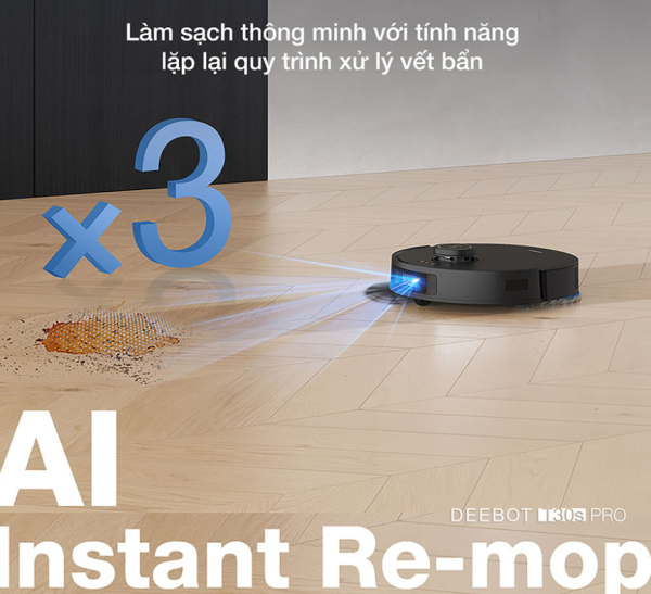 Robot Lau Nhà Hút Bụi ECOVACS DEEBOT T30S Pro - Hình ảnh 17