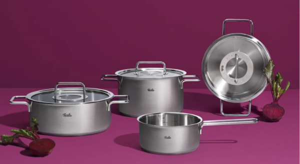 Bộ Nồi Fissler Pure 5 Món Vung Inox Kèm Quánh - Hình ảnh 3