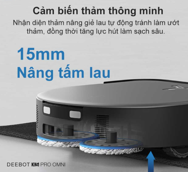 Robot Hút Bụi Lau Nhà Ecovacs Deebot X5 Pro Omni - Hình ảnh 10