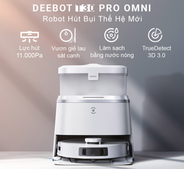 Robot hút bụi lau nhà ECOVACS T30 Pro OMNI - Hình ảnh 4