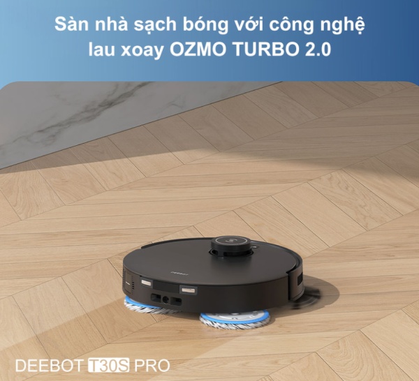Robot Lau Nhà Hút Bụi ECOVACS DEEBOT T30S Pro - Hình ảnh 16