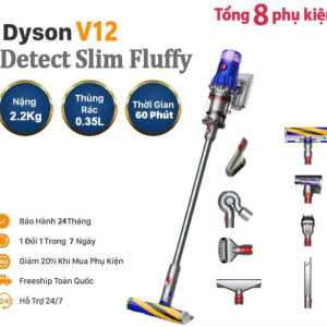 Máy Hút Bụi Dyson V12 Detect Slim Fluffy