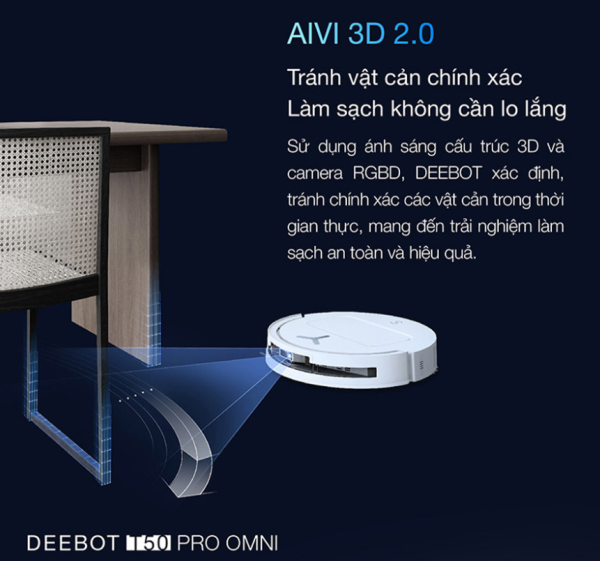 Robot Hút Bụi Lau Nhà ECOVACS DEEBOT T50 OMNI - Hình ảnh 11